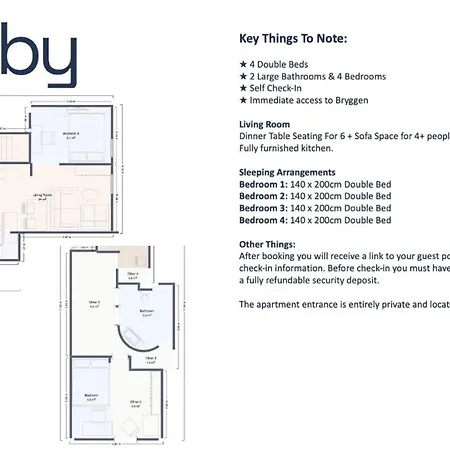 Penthouse In Heart Of - 4br 2 Bath Μπέργκεν