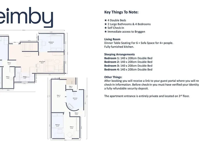 Penthouse In Heart Of - 4br 2 Bath Bergen